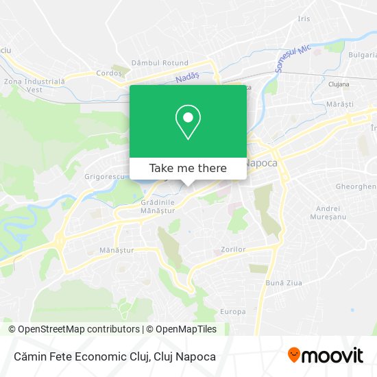 Cămin Fete Economic Cluj map