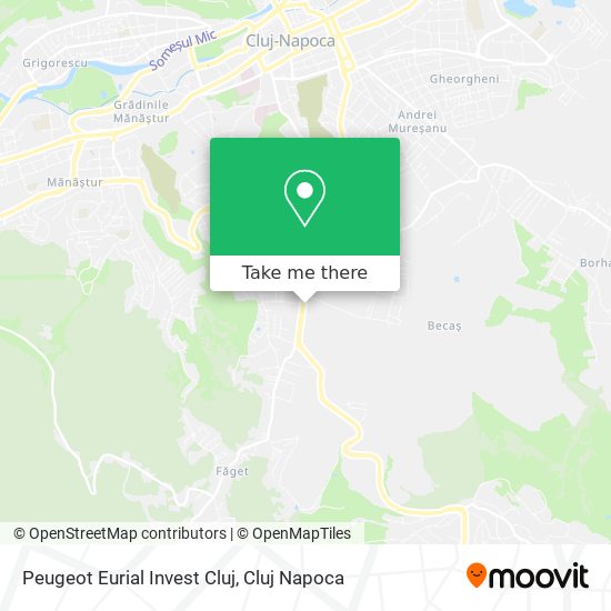 Peugeot Eurial Invest Cluj map