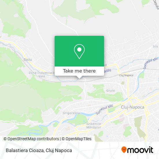 Balastiera Cioaza map