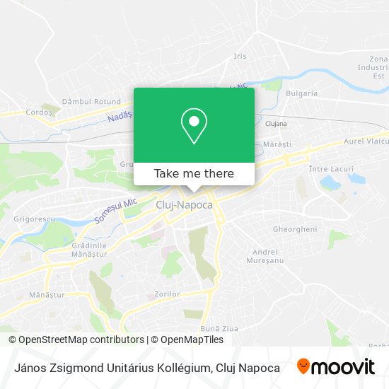 János Zsigmond Unitárius Kollégium map