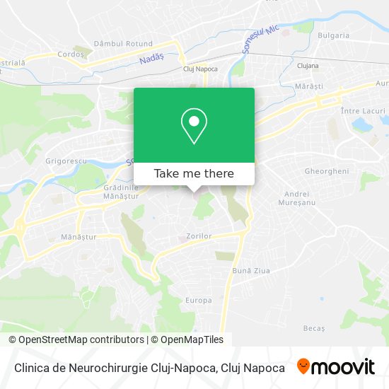 Clinica de Neurochirurgie Cluj-Napoca map