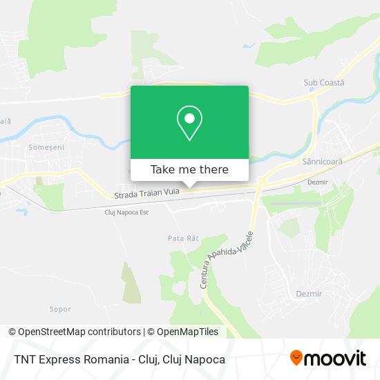 TNT Express Romania - Cluj map