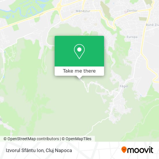 Izvorul Sfântu Ion map