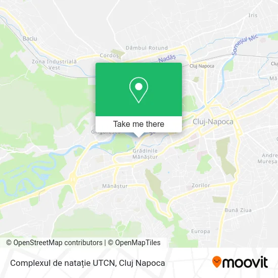 Complexul de natație UTCN map