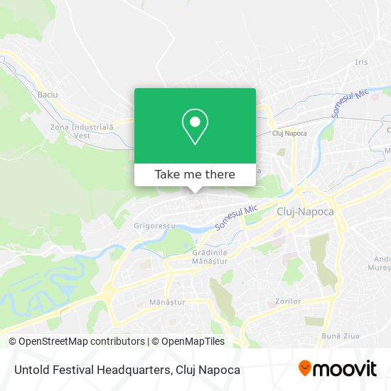 Untold Festival Headquarters map