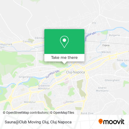 Sauna@Club Moving Cluj map
