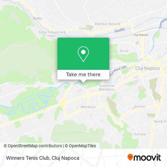 Winners Tenis Club map