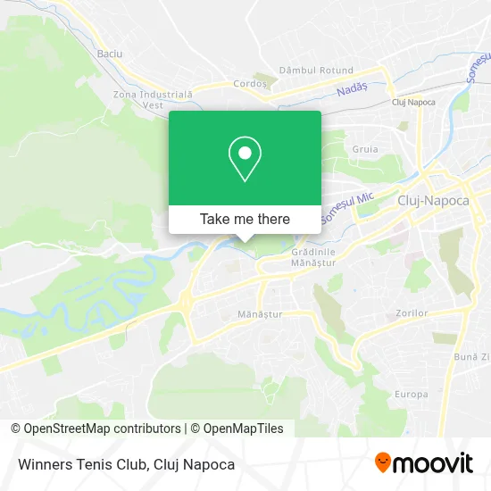 Winners Tenis Club map
