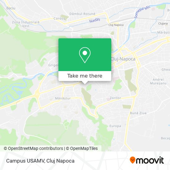 Campus USAMV map