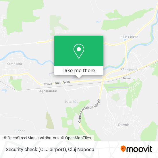 Security check (CLJ airport) map