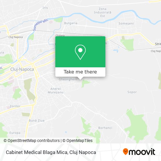 Cabinet Medical Blaga Mica map