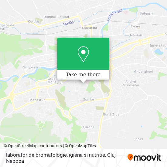 laborator de bromatologie, igiena si nutritie map