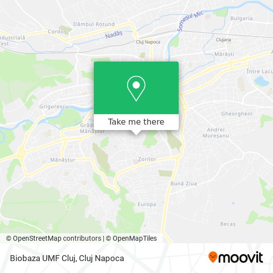 Biobaza UMF Cluj map