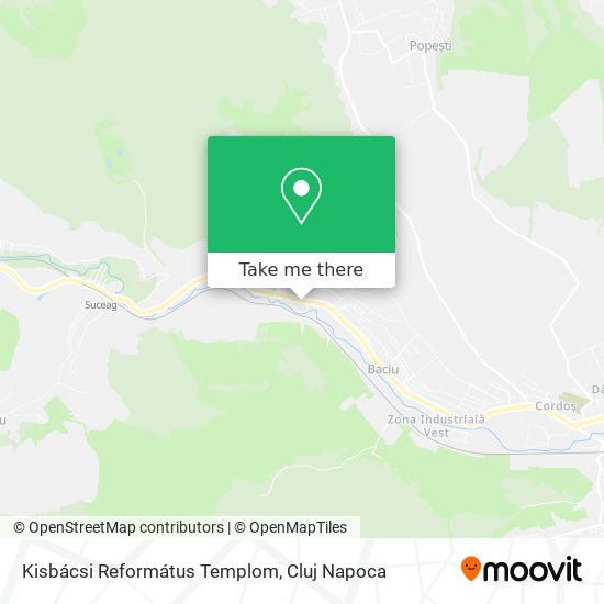 Kisbácsi Református Templom map