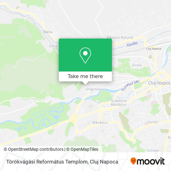 Törökvágási Református Templom map