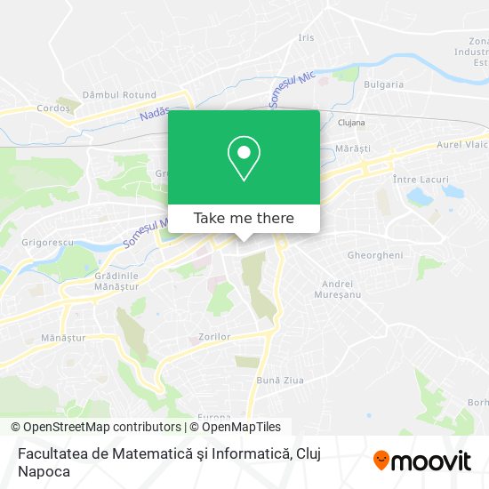 Facultatea de Matematică şi Informatică map