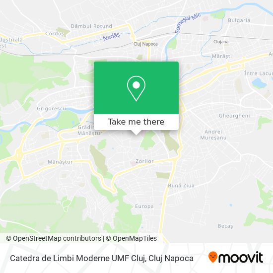 Catedra de Limbi Moderne UMF Cluj map