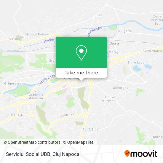 Serviciul Social UBB map