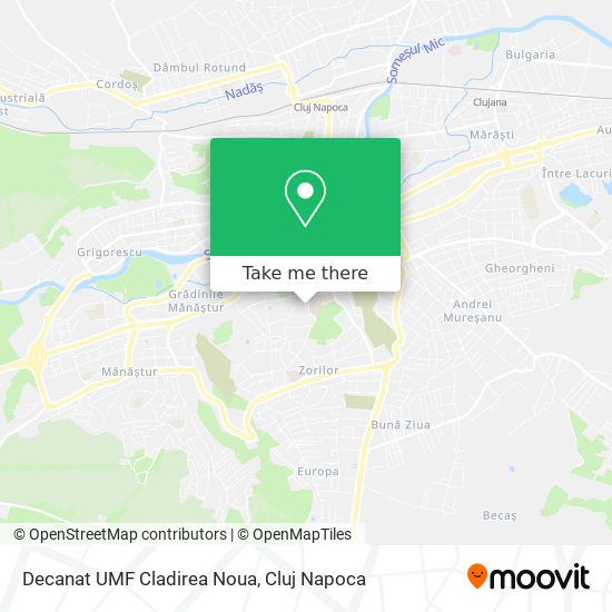 Decanat UMF Cladirea Noua map