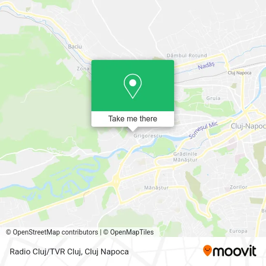 Radio Cluj/TVR Cluj map