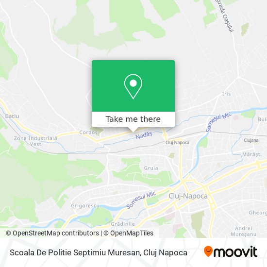 Scoala De Politie  Septimiu Muresan map