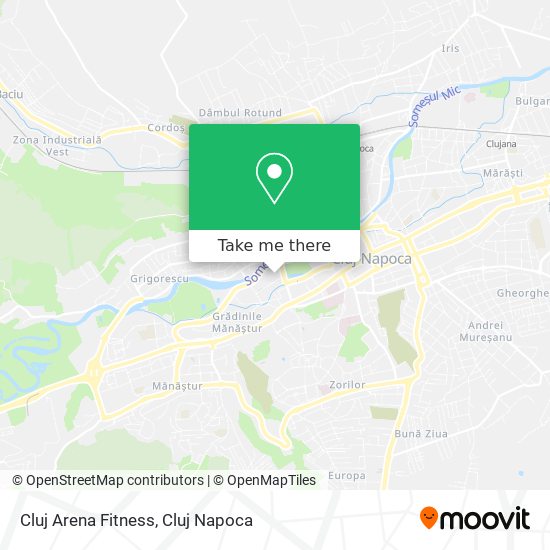 Cluj Arena Fitness map