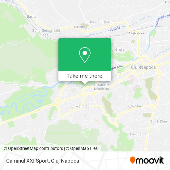 Caminul XXI Sport map