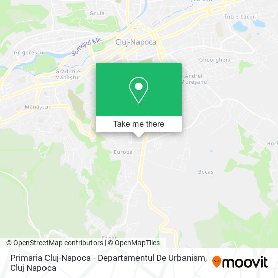 Primaria Cluj-Napoca - Departamentul De Urbanism map