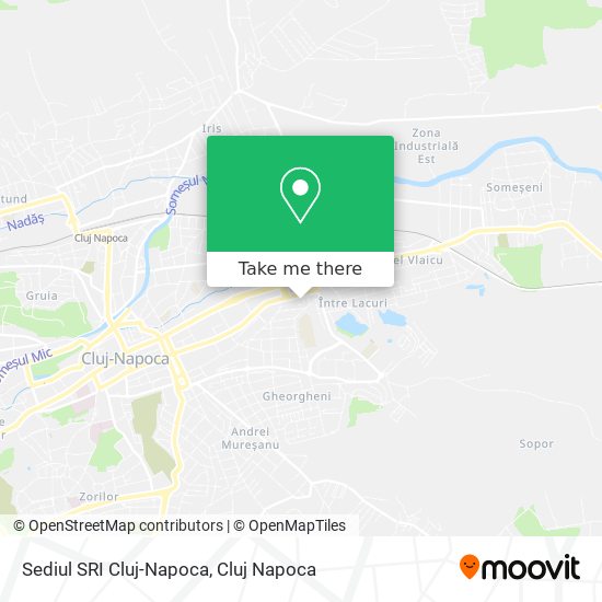 Sediul SRI Cluj-Napoca map