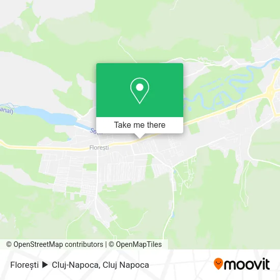 Florești ▶️ Cluj-Napoca map