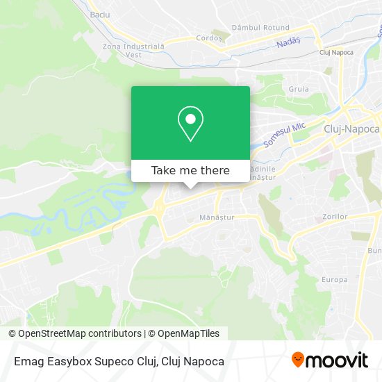 Emag Easybox Supeco Cluj map