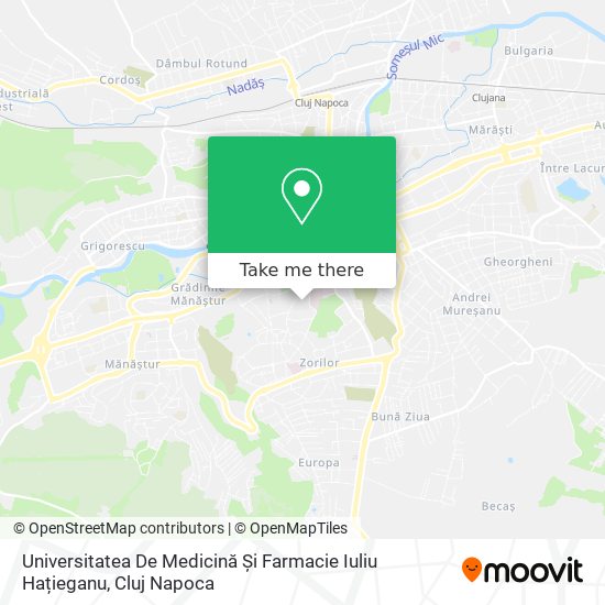 Universitatea De Medicină Și Farmacie Iuliu Hațieganu map
