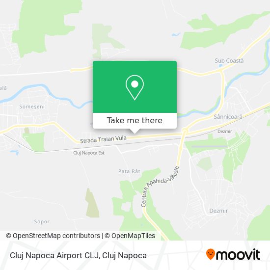 Cluj Napoca Airport CLJ map