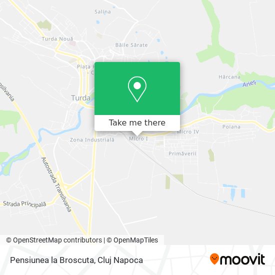 Pensiunea la Broscuta map