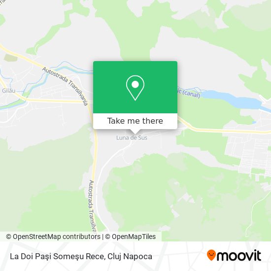 La Doi Paşi Someşu Rece map
