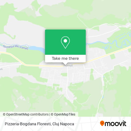 Pizzeria-Bogdana Floresti map
