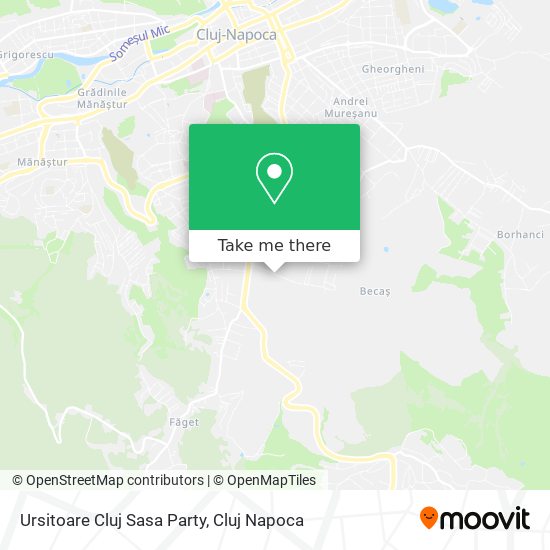 Ursitoare Cluj Sasa Party map