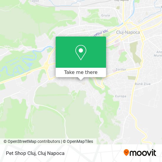 Pet Shop Cluj map