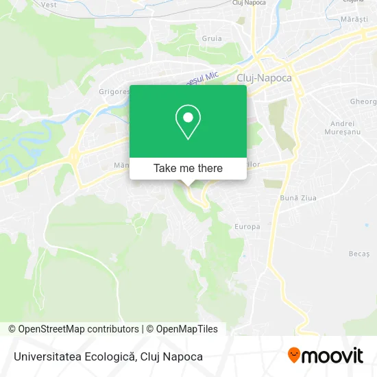 Universitatea Ecologică map