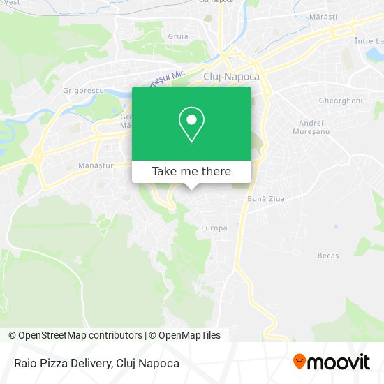 Raio Pizza Delivery map