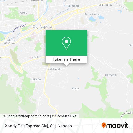 Xbody Pau Express Cluj map