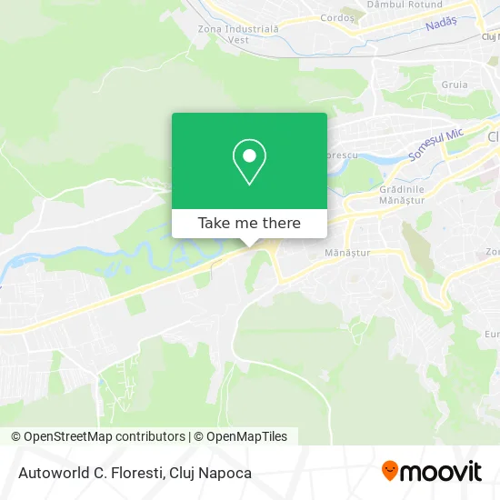 Autoworld C. Floresti map