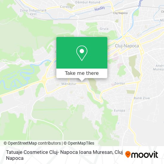 Tatuaje Cosmetice Cluj- Napoca Ioana Muresan map