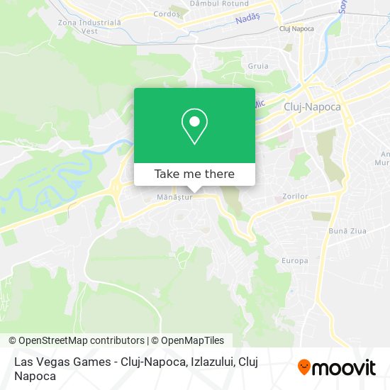 Las Vegas Games - Cluj-Napoca, Izlazului map
