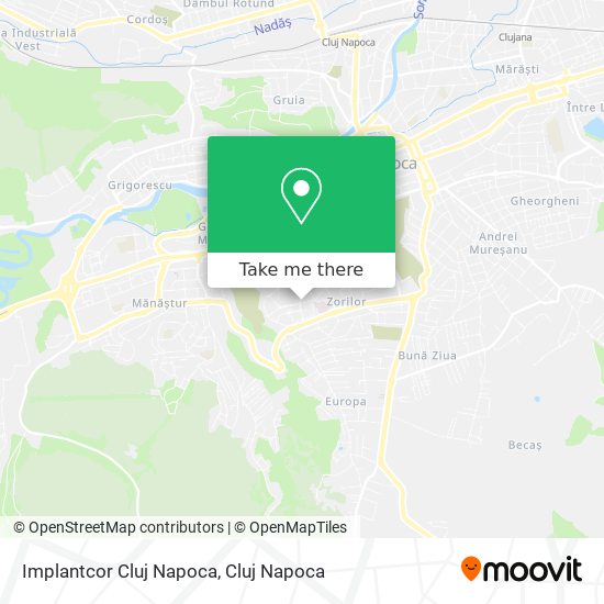 Implantcor Cluj Napoca map