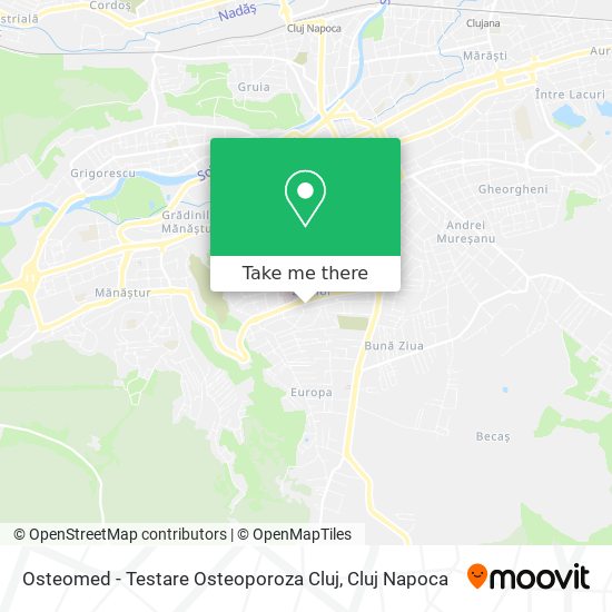 Osteomed - Testare Osteoporoza Cluj map