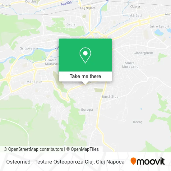 Osteomed - Testare Osteoporoza Cluj map