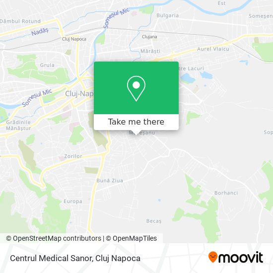 Centrul Medical Sanor map