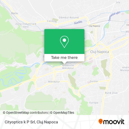 Cityoptics k P Srl map