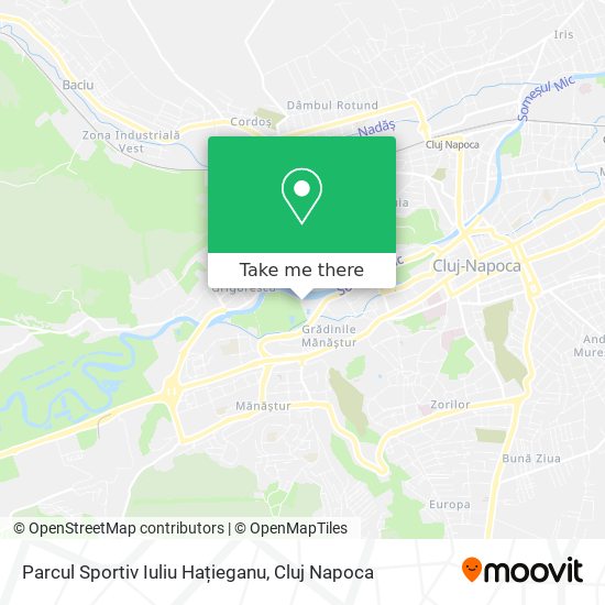 Parcul Sportiv Iuliu Hațieganu map